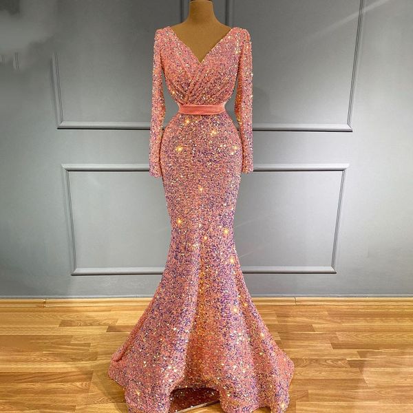 luxury mermaid evening night dresses for women 2023 sparkly sequin velvet v neck long sleeves formal prom party gowns, Black;red
luxury mermaid evening night dresses for women 2023 sparkly sequin velvet v neck long sleeves formal prom party gowns, Black;red