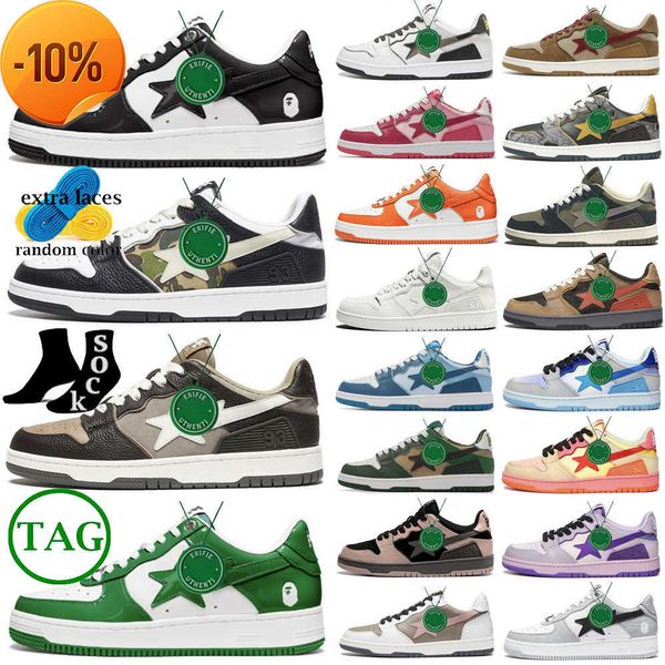023 with box bapestas baped mens womens sk8 shoes a bathing bapestar sta camo black white green red orange pink camouflage designer 1th.
023 with box bapestas baped mens womens sk8 shoes a bathing bapestar sta camo black white green red orange pink camouflage designer 1th.