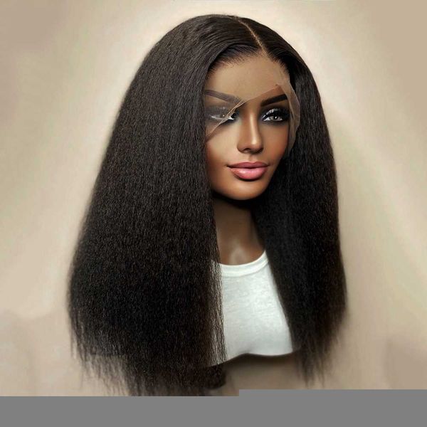 lace wigs kinky straight yaki front synthetic hair for women 200% density t part black heat resistanf 221216, Black;brown
lace wigs kinky straight yaki front synthetic hair for women 200% density t part black heat resistanf 221216, Black;brown
