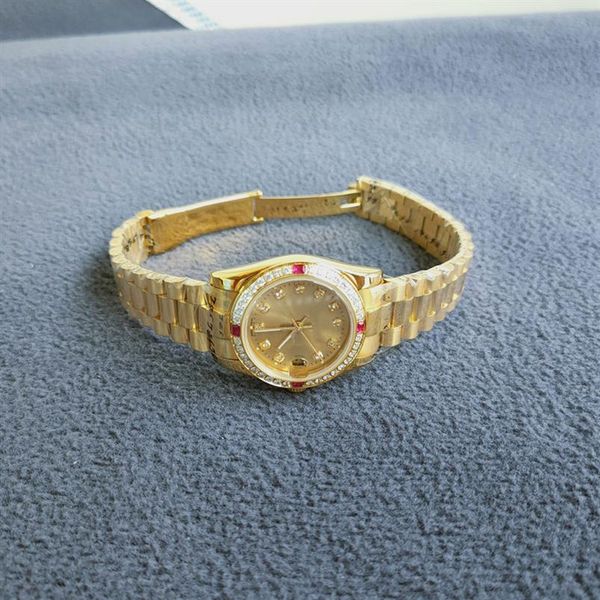 women's watches sapphire crystal automatic mechanical 69178 red gold diamond bezel girl watch gift 26mm254h, Slivery;golden
women's watches sapphire crystal automatic mechanical 69178 red gold diamond bezel girl watch gift 26mm254h, Slivery;golden
