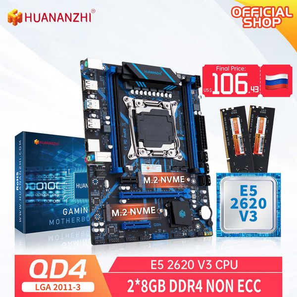 Image of HUANANZHI QD4 LGA 2011-3 Motherboard with Intel XEON E5 2620 v3 with 2 8G DDR4 Combo Kit Set