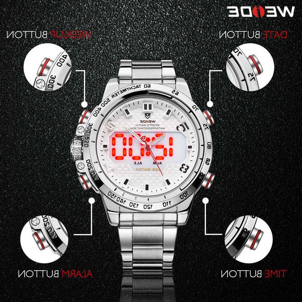 cwp 2021 weide watch man sport back light led display analog alarm auto date military army stainless steel strap quartz relogio masculino, Slivery;brown
cwp 2021 weide watch man sport back light led display analog alarm auto date military army stainless steel strap quartz relogio masculino, Slivery;brown