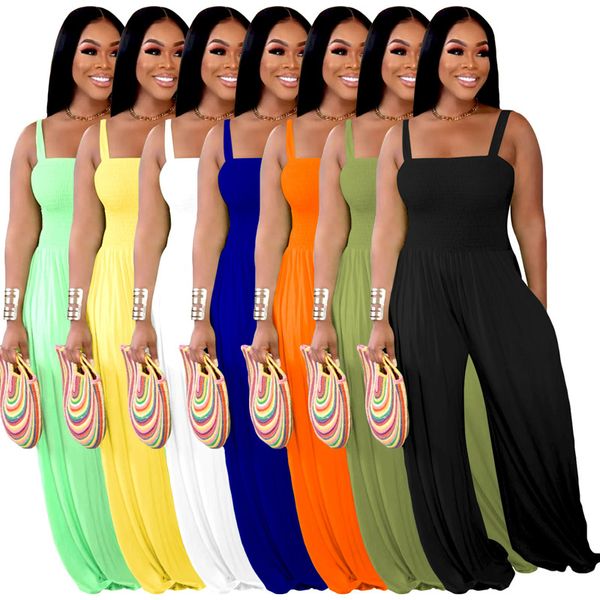 new women's jumpsuits european and american solid casual suspenders on the chest design wide leg jumpsuit woman clothing, Black;white
new women's jumpsuits european and american solid casual suspenders on the chest design wide leg jumpsuit woman clothing, Black;white