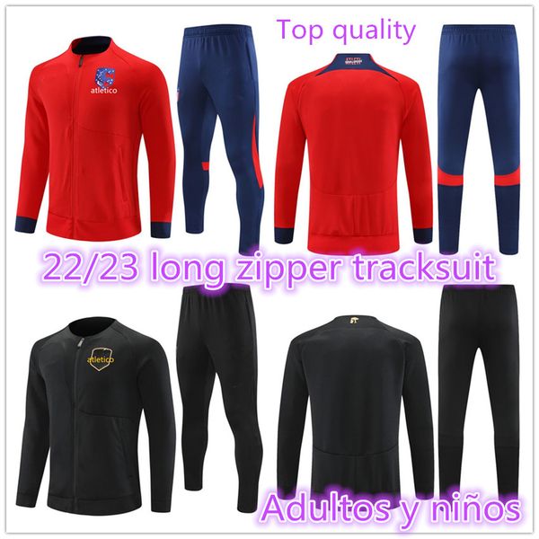 2022 2023 atletico tracksuit jacket long zipper madrids survetement training suit soccer tracksuits 22 23 full zipper kids set men child foo, Black
2022 2023 atletico tracksuit jacket long zipper madrids survetement training suit soccer tracksuits 22 23 full zipper kids set men child foo, Black