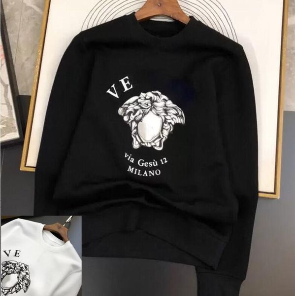 men's hoodies & sweatshirts men's hoodies new fashion trend medusa sweater mens womens same cotton loose casual long sleeve bottom, Black
men's hoodies & sweatshirts men's hoodies new fashion trend medusa sweater mens womens same cotton loose casual long sleeve bottom, Black