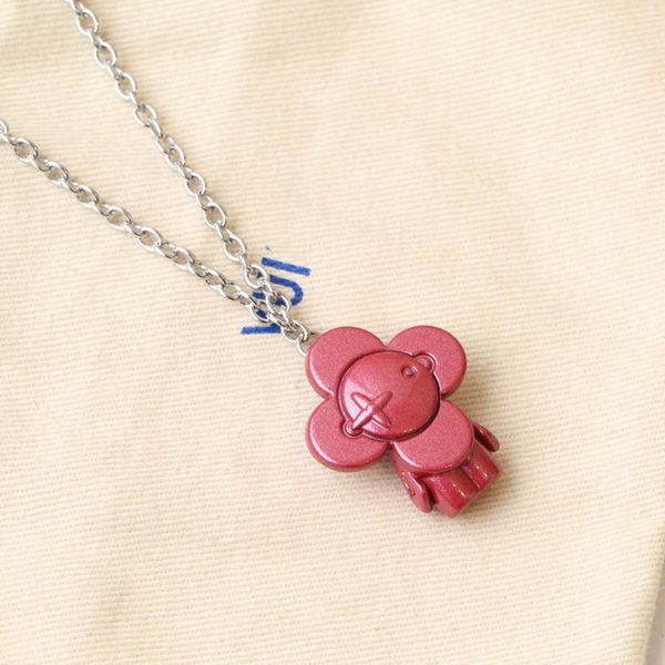 luxury designer jewelry choker chain plated stainless steel necklaces flower doll pendant fashion women wedding designe necklace 5color with, Silver
luxury designer jewelry choker chain plated stainless steel necklaces flower doll pendant fashion women wedding designe necklace 5color with, Silver