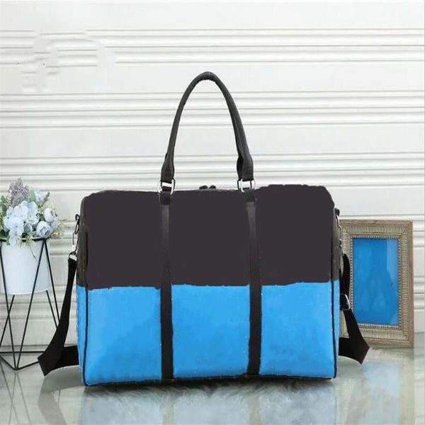 53cm women men bags fashion travel bag duffle bag leather luggage handbags large contrast color capacity sport stripe tote fitness211q
53cm women men bags fashion travel bag duffle bag leather luggage handbags large contrast color capacity sport stripe tote fitness211q