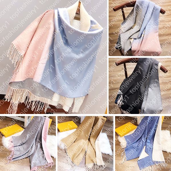 classic double side color scarf designer gradient cashmere scarf for women autumn and winter shawl dual-use thick warm trendy letter jacquar, Blue;gray
classic double side color scarf designer gradient cashmere scarf for women autumn and winter shawl dual-use thick warm trendy letter jacquar, Blue;gray