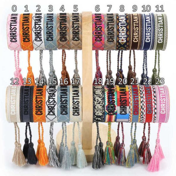 fashion luxury women bracelets brand d designer bangle jewelry bohemian female embroidered letter hand woven tassel rope bracelet men girl f, Golden;silver
fashion luxury women bracelets brand d designer bangle jewelry bohemian female embroidered letter hand woven tassel rope bracelet men girl f, Golden;silver