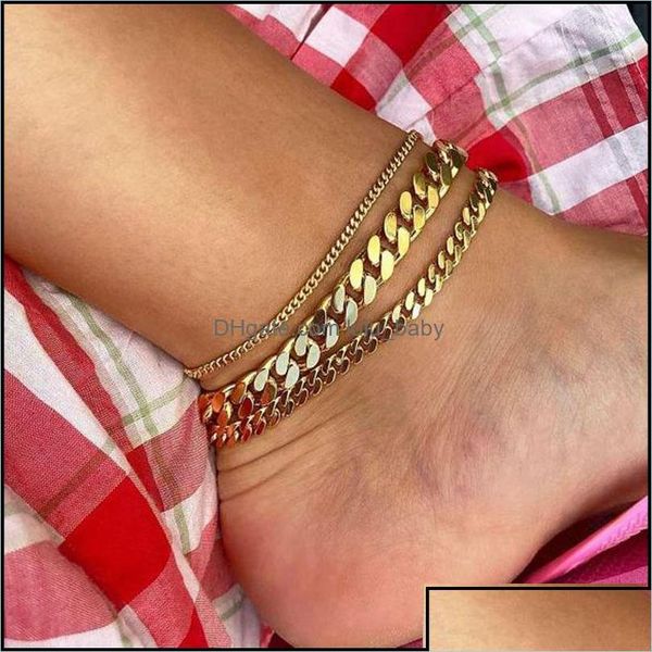 anklets tarnish hypoallergenic 2.5mm 6mm 8mm cuban link chain gold for women summer beach foot bracelet jewelry drop delivery otgio, Red;blue
anklets tarnish hypoallergenic 2.5mm 6mm 8mm cuban link chain gold for women summer beach foot bracelet jewelry drop delivery otgio, Red;blue