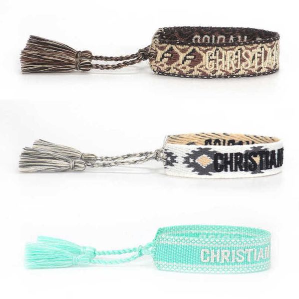 fashion luxury women's bracelets d brand bangle designer jewelry handmade braided embroidered bracelet men's girl woven fabric tas, Black
fashion luxury women's bracelets d brand bangle designer jewelry handmade braided embroidered bracelet men's girl woven fabric tas, Black