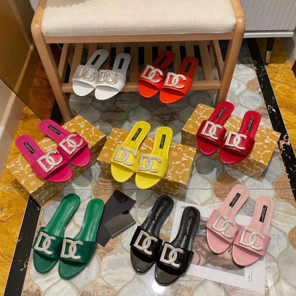 women slippers slides luxury brand diamond letter beach shoes new designer women classic flat heel sandals colouful patent leather outdoor o, Black
women slippers slides luxury brand diamond letter beach shoes new designer women classic flat heel sandals colouful patent leather outdoor o, Black