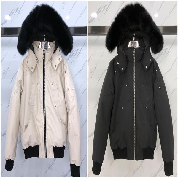 down jacket men's fur collar parkas winter waterproof white duck coat cloak fashion men and women couple casual edition warm 284d, Black
down jacket men's fur collar parkas winter waterproof white duck coat cloak fashion men and women couple casual edition warm 284d, Black