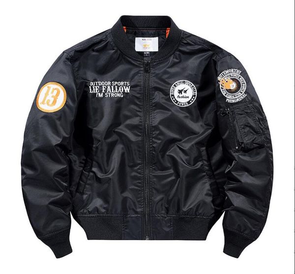 spring autmn air force ma1 bomber jacket men's work gear locomotive embroidered coat and versatile jacket flight outerwear dd8bl818, Black;brown
spring autmn air force ma1 bomber jacket men's work gear locomotive embroidered coat and versatile jacket flight outerwear dd8bl818, Black;brown