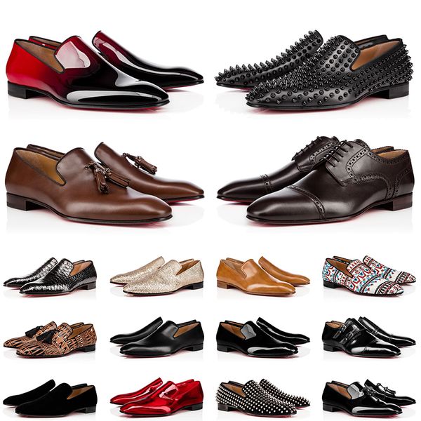 low loafer mens leather dress shoes platform with box dust classic patent suede rivets glitter spikes office party weddig sneakers designer, Black
low loafer mens leather dress shoes platform with box dust classic patent suede rivets glitter spikes office party weddig sneakers designer, Black