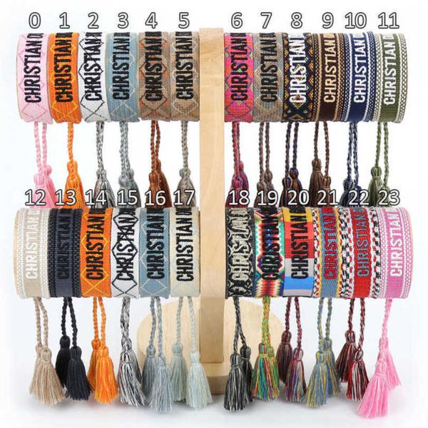 fashion luxury women bracelets brand d designer bangle jewelry bohemian female embroidered letter hand woven tassel rope bracelet men girl f, Golden;silver
fashion luxury women bracelets brand d designer bangle jewelry bohemian female embroidered letter hand woven tassel rope bracelet men girl f, Golden;silver
