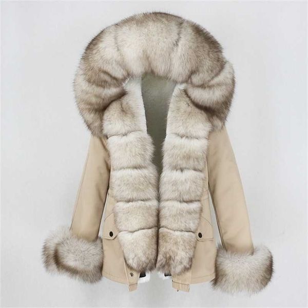 oftbuy waterproof short parka winter jacket women real fur coat natural collar hood warm streetwear detachable 211124, Black
oftbuy waterproof short parka winter jacket women real fur coat natural collar hood warm streetwear detachable 211124, Black