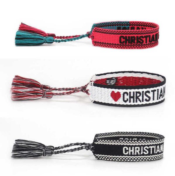 luxury fashion women's bracelets d brand designer bangle embroidery wrist rope bohemia tassel hand woven bracelet men's girl simpl, Golden;silver
luxury fashion women's bracelets d brand designer bangle embroidery wrist rope bohemia tassel hand woven bracelet men's girl simpl, Golden;silver