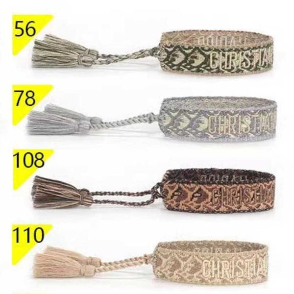 women's fashion luxury bracelets brand d designer bangle jewelry embroidered word bracelet letter rope woven tassel simple trinket girl, Golden;silver
women's fashion luxury bracelets brand d designer bangle jewelry embroidered word bracelet letter rope woven tassel simple trinket girl, Golden;silver