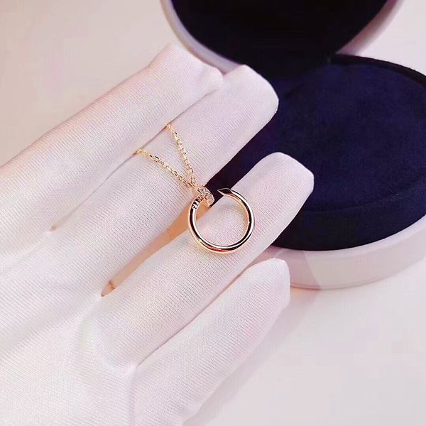 18k nail necklace designer women's pendant luxury couple gift 316l stainless steel jewelry factory wholesale and retail, Silver
18k nail necklace designer women's pendant luxury couple gift 316l stainless steel jewelry factory wholesale and retail, Silver