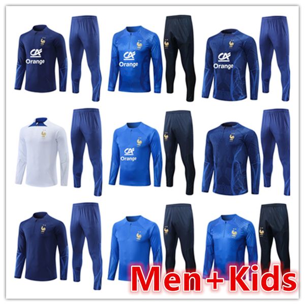 2022 french fra nce tracksuit training suit tracksuits soccer jersey set benzema mbappe equipe de full sets kids kit men 22 23 francais trac, Black
2022 french fra nce tracksuit training suit tracksuits soccer jersey set benzema mbappe equipe de full sets kids kit men 22 23 francais trac, Black