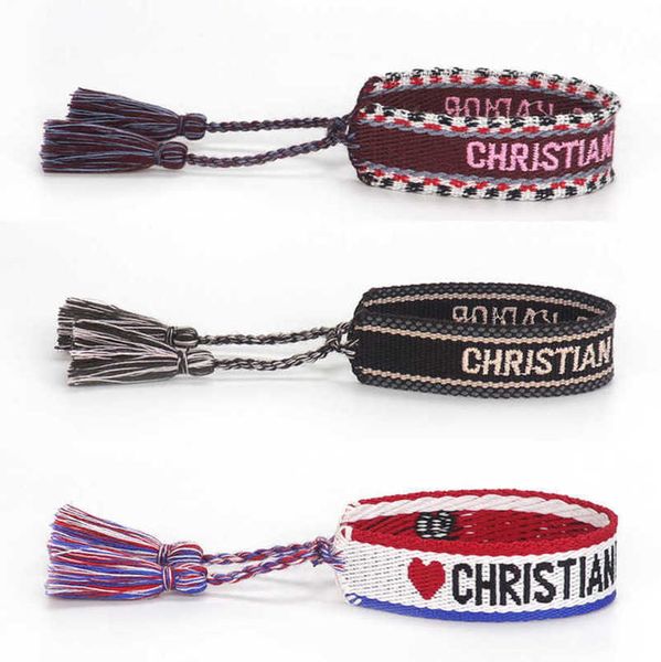 bracelets fashion luxury women's d brand bangle designer jewelry embroidered word bracelet letter rope woven tassel simple trinket men, Black
bracelets fashion luxury women's d brand bangle designer jewelry embroidered word bracelet letter rope woven tassel simple trinket men, Black