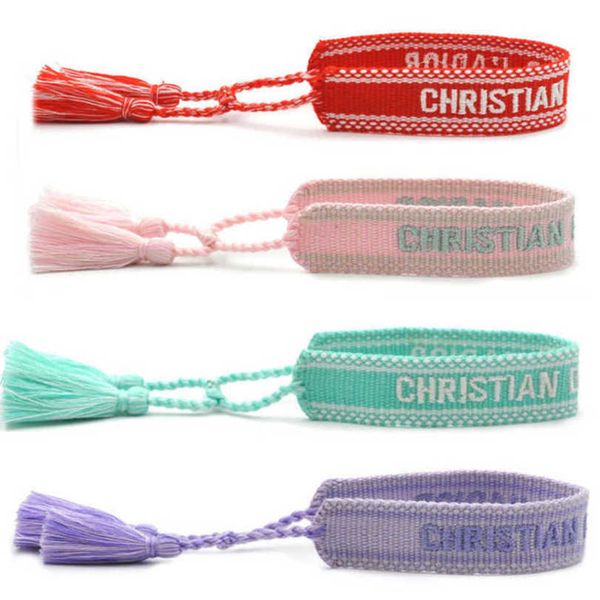 women's fashion luxury bracelets brand d designer bangle jewelry embroidered word bracelet letter rope woven tassel simple trinket men, Golden;silver
women's fashion luxury bracelets brand d designer bangle jewelry embroidered word bracelet letter rope woven tassel simple trinket men, Golden;silver