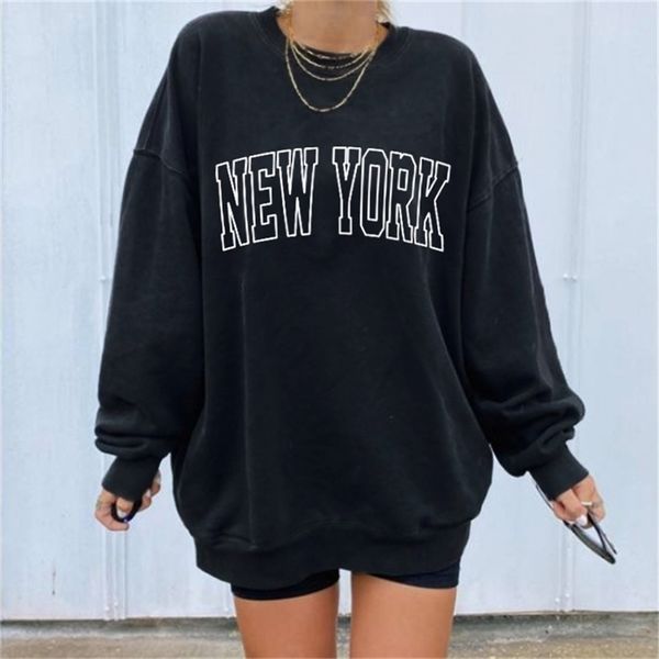 oversized sweatshirt women crewneck pullover spring long sleeve letter clothes for casual loose hoodie streetwear 211220, Black
oversized sweatshirt women crewneck pullover spring long sleeve letter clothes for casual loose hoodie streetwear 211220, Black