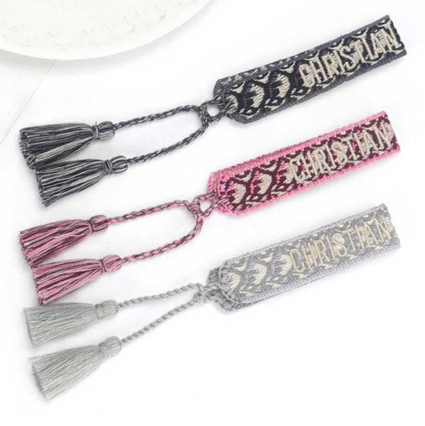 luxury fashion women bracelets brand bangle d designer jewelry bohemian female embroidered letter hand woven tassel rope bracelet men girl f, Black
luxury fashion women bracelets brand bangle d designer jewelry bohemian female embroidered letter hand woven tassel rope bracelet men girl f, Black