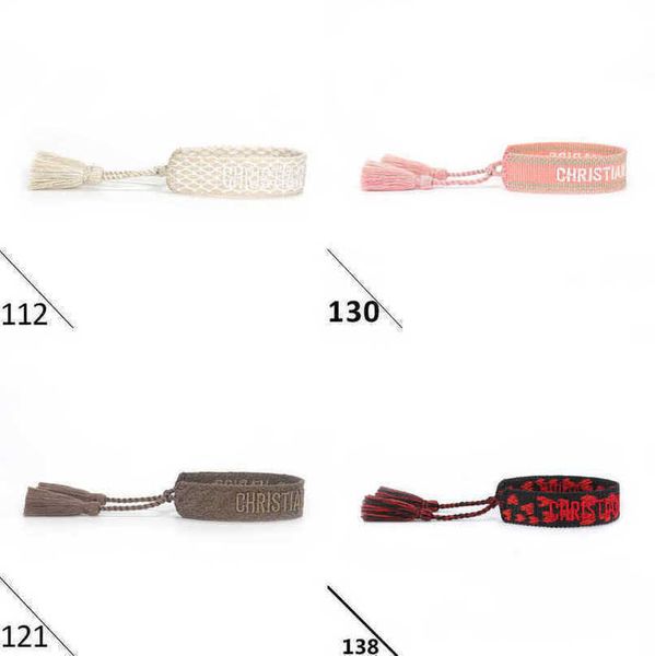 women luxury fashion bracelets brand d designer bangle jewelry bohemian female embroidered letter hand woven tassel rope bracelet men girl f, Golden;silver
women luxury fashion bracelets brand d designer bangle jewelry bohemian female embroidered letter hand woven tassel rope bracelet men girl f, Golden;silver