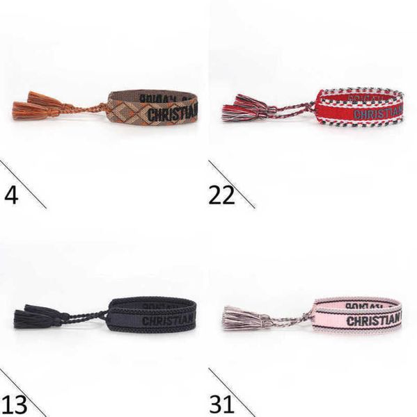 luxury women fashion bracelets brand bangle d designer jewelry bohemian female embroidered letter hand woven tassel rope bracelet men girl f, Black
luxury women fashion bracelets brand bangle d designer jewelry bohemian female embroidered letter hand woven tassel rope bracelet men girl f, Black