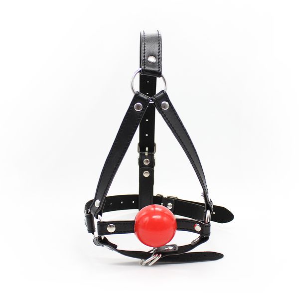 costumes pu leather head harness bondage open mouth gag restraint red silicone ball fetish sm game toy for women couple t, Black
costumes pu leather head harness bondage open mouth gag restraint red silicone ball fetish sm game toy for women couple t, Black