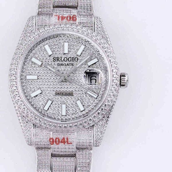 full diamond mens watch automatic mechanical watches 40.6mm diamonds bezel waterproof sapphire wristwatches diamondstudded steel bracelet
full diamond mens watch automatic mechanical watches 40.6mm diamonds bezel waterproof sapphire wristwatches diamondstudded steel bracelet