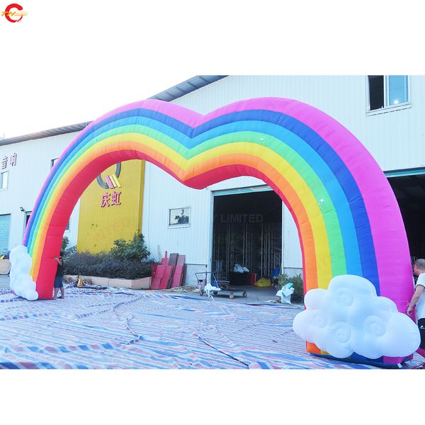 outdoor activities 10mw giant rainbow inflatable archway with clouds and heart shaped arch gate for wedding
outdoor activities 10mw giant rainbow inflatable archway with clouds and heart shaped arch gate for wedding