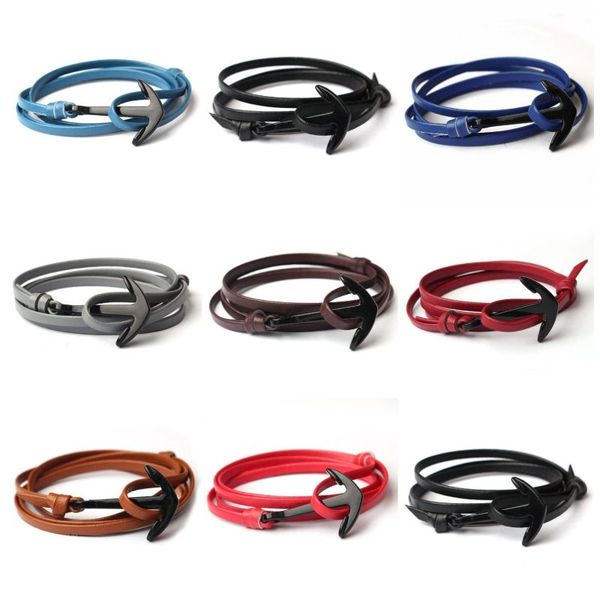 multicolor leather bracelet handmade genuine leather cuff wrap bracelets adjustable ship anchor jewelry, Golden;silver
multicolor leather bracelet handmade genuine leather cuff wrap bracelets adjustable ship anchor jewelry, Golden;silver