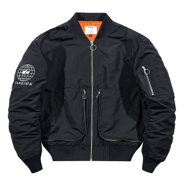 europe and america bomber jacket men and women nylon water proof oversized 4xl loose casual streetwear youthful coats male dd8bl828, Black;brown
europe and america bomber jacket men and women nylon water proof oversized 4xl loose casual streetwear youthful coats male dd8bl828, Black;brown