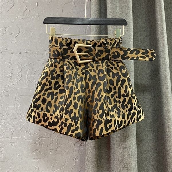 prepomp arrival high waist brown leopard slim wide leg shorts with belt fashion women gc286 220312, White;black
prepomp arrival high waist brown leopard slim wide leg shorts with belt fashion women gc286 220312, White;black