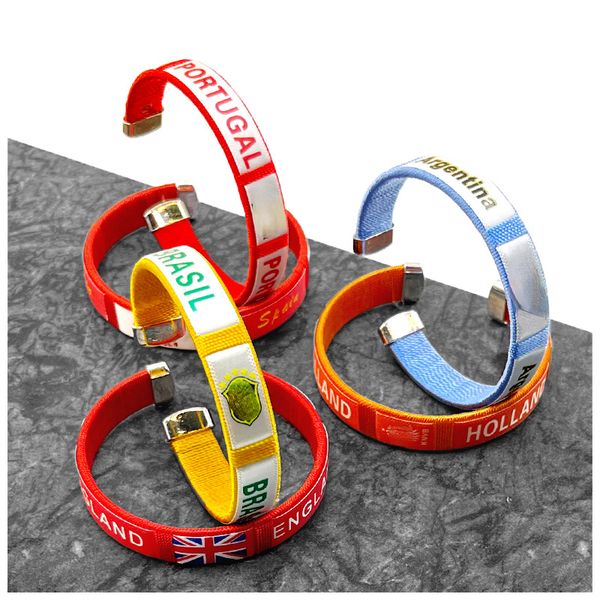 soccer team bracelet gift nation flag wrist band with embroidery country, Golden;silver
soccer team bracelet gift nation flag wrist band with embroidery country, Golden;silver