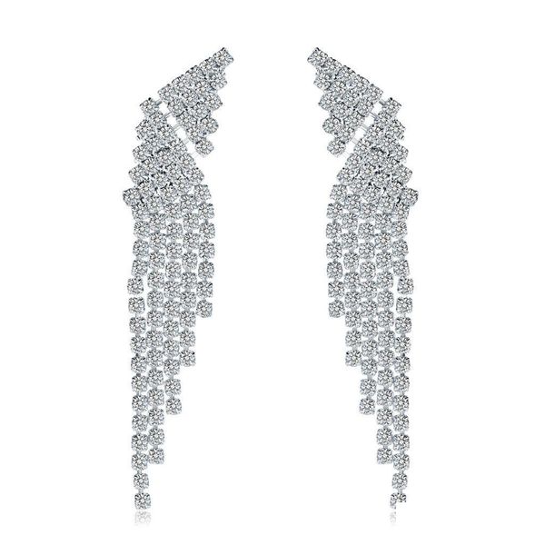 dangle chandelier fashion bride long hanging earring crystal rhinestone tassel earrings for women wedding engagement jewelry acces dhivx, Silver
dangle chandelier fashion bride long hanging earring crystal rhinestone tassel earrings for women wedding engagement jewelry acces dhivx, Silver