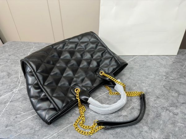 tz luxury gaby quilting shopping bag large capacity tote bags classic black diamond handbag women golden metal chain shoulder bag with walle
tz luxury gaby quilting shopping bag large capacity tote bags classic black diamond handbag women golden metal chain shoulder bag with walle