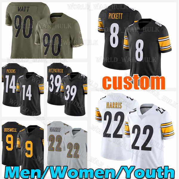 22 najee harris jersey 8 george pickens football kenny pickett minkah fitzpatrick troy polamalu pat freiermuth pittsburgh steelers mitchell, Black;red
22 najee harris jersey 8 george pickens football kenny pickett minkah fitzpatrick troy polamalu pat freiermuth pittsburgh steelers mitchell, Black;red