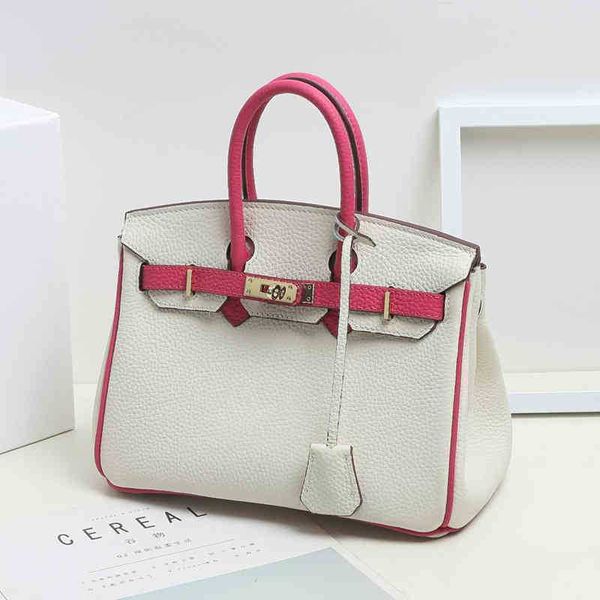bag designer handbag contrast color litchi pattern herme head leather single shoulder messenger 4ctx
bag designer handbag contrast color litchi pattern herme head leather single shoulder messenger 4ctx