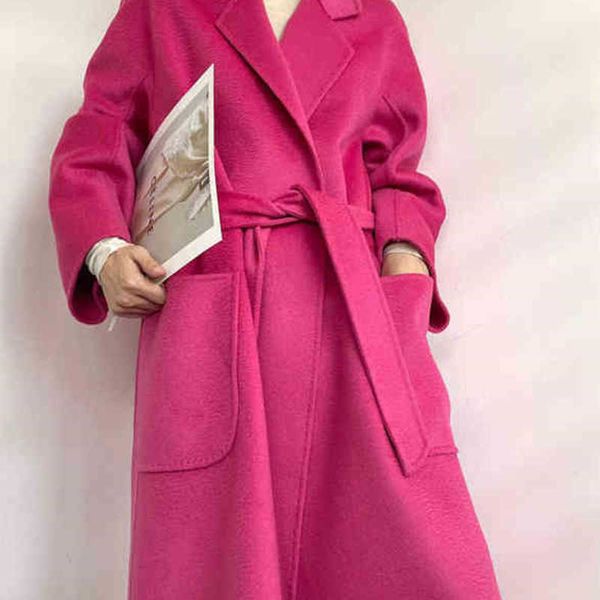 womens wool coat max designer woolen coats wool double-sided long jacket autumn winter warm women loose large pocket windbreaker, Black
womens wool coat max designer woolen coats wool double-sided long jacket autumn winter warm women loose large pocket windbreaker, Black