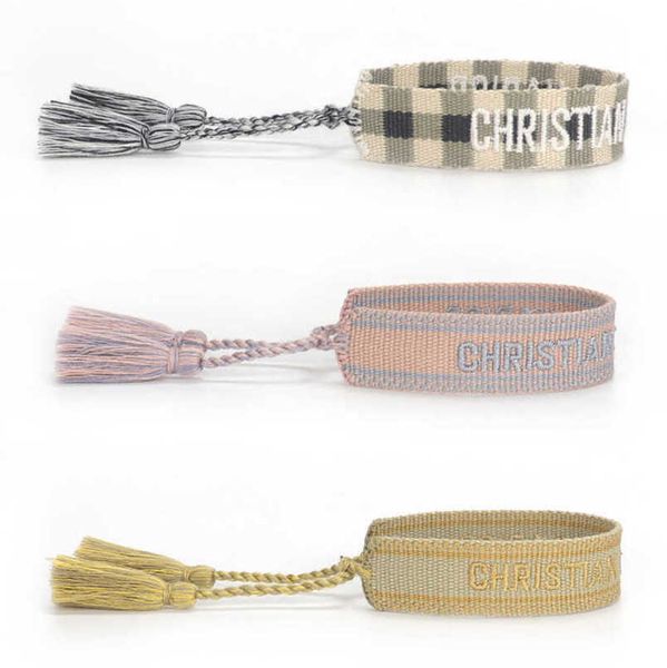 fashion luxury women's bracelets d brand designer bangle letter embroidery bracelet hand woven jewelry bohemian rope trinket men girl f, Golden;silver
fashion luxury women's bracelets d brand designer bangle letter embroidery bracelet hand woven jewelry bohemian rope trinket men girl f, Golden;silver
