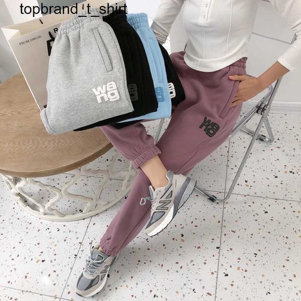 new men's pants designer alexanders winter casual sports wangs plush waist loose fashion letter pants, Black
new men's pants designer alexanders winter casual sports wangs plush waist loose fashion letter pants, Black