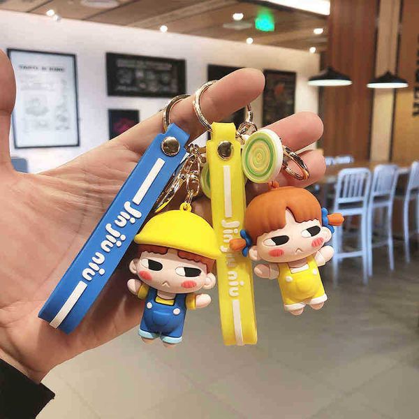keychains korean cute suspenders cartoon doll key pendant student bag creative gift, Silver
keychains korean cute suspenders cartoon doll key pendant student bag creative gift, Silver