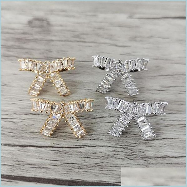 stud simplicity fashion bowknot shape earring micro pave crystal cz earrings for women jewelry good gift er1114 drop delivery 2022 dhyca, Golden;silver
stud simplicity fashion bowknot shape earring micro pave crystal cz earrings for women jewelry good gift er1114 drop delivery 2022 dhyca, Golden;silver