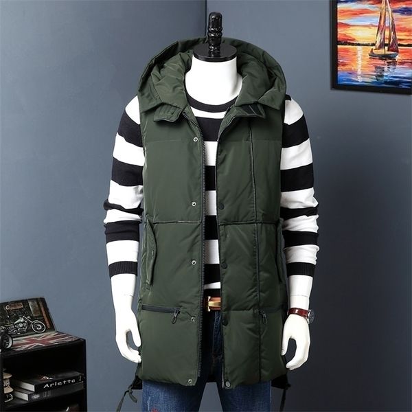 arrival sleeveless men jacket winter white duck down vest ultralight casual outerwear snow warm brand long vest jacket coat t190912, Black
arrival sleeveless men jacket winter white duck down vest ultralight casual outerwear snow warm brand long vest jacket coat t190912, Black