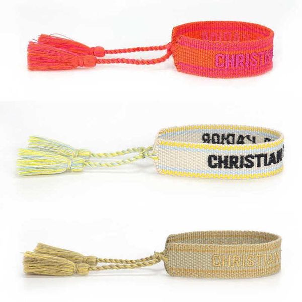 women's fashion luxury bracelets d brand bangle designer letter embroidery bracelet hand woven jewelry bohemian rope trinket men girl f, Black
women's fashion luxury bracelets d brand bangle designer letter embroidery bracelet hand woven jewelry bohemian rope trinket men girl f, Black