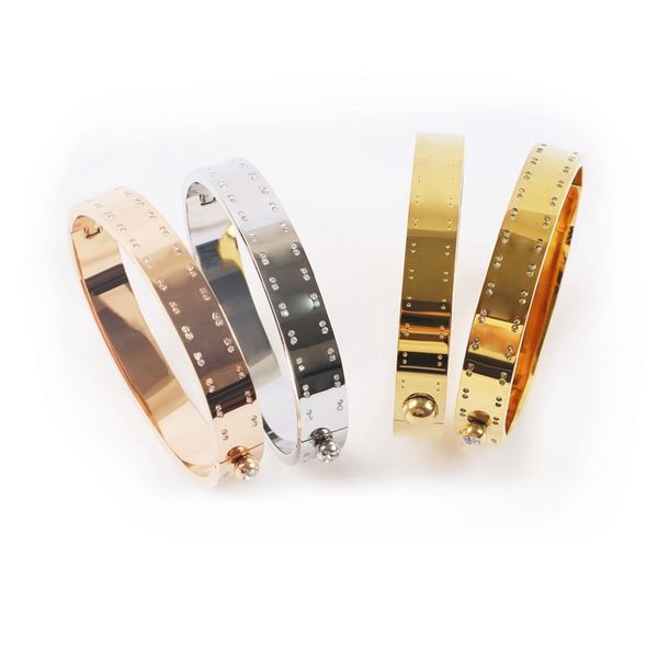 full diamond silver gold color bangle new design zircon bracelets for women titanium steel seal brand jewelry s423, Black
full diamond silver gold color bangle new design zircon bracelets for women titanium steel seal brand jewelry s423, Black